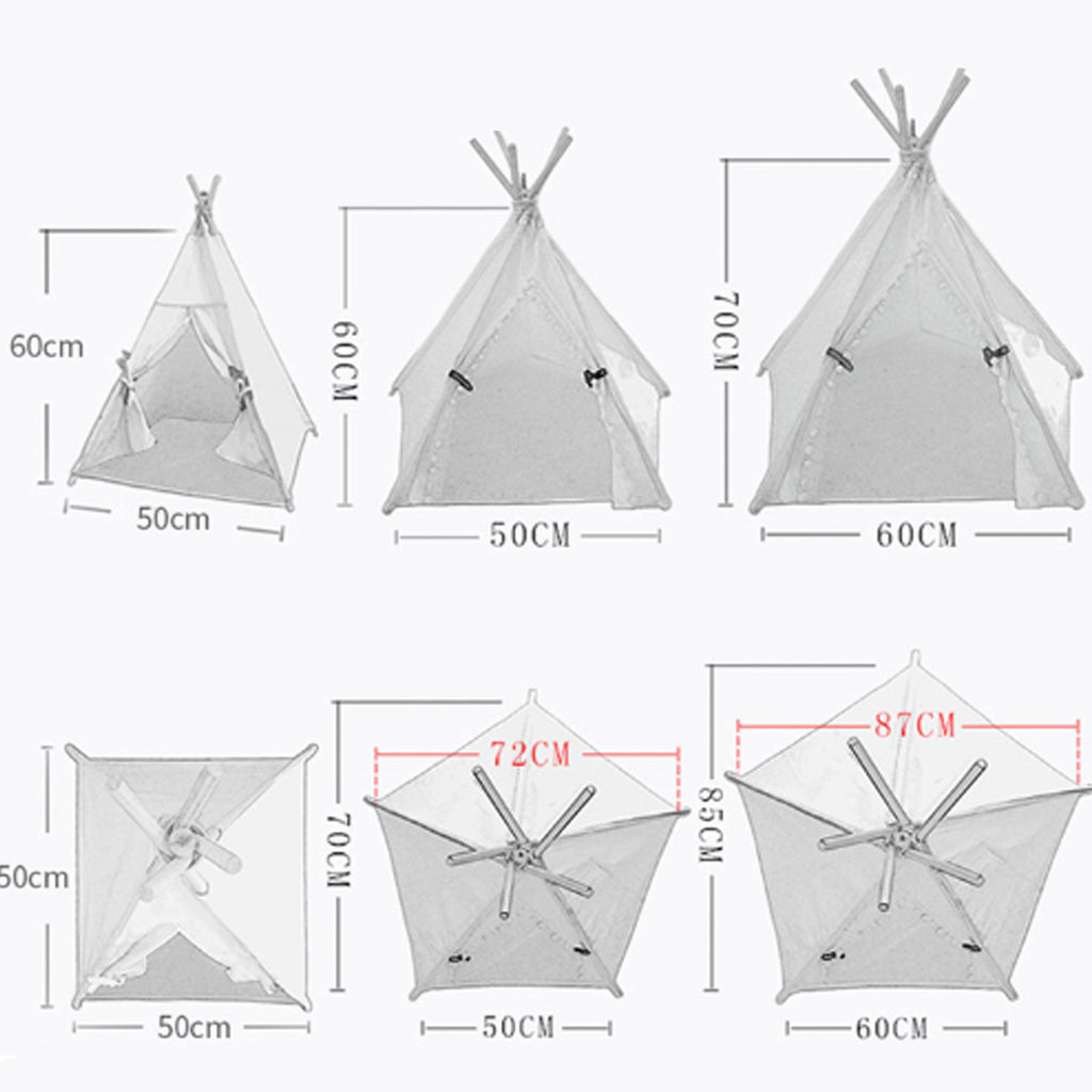 Casa Tipi para Perros y Gatos – vista 3 | Pawformance