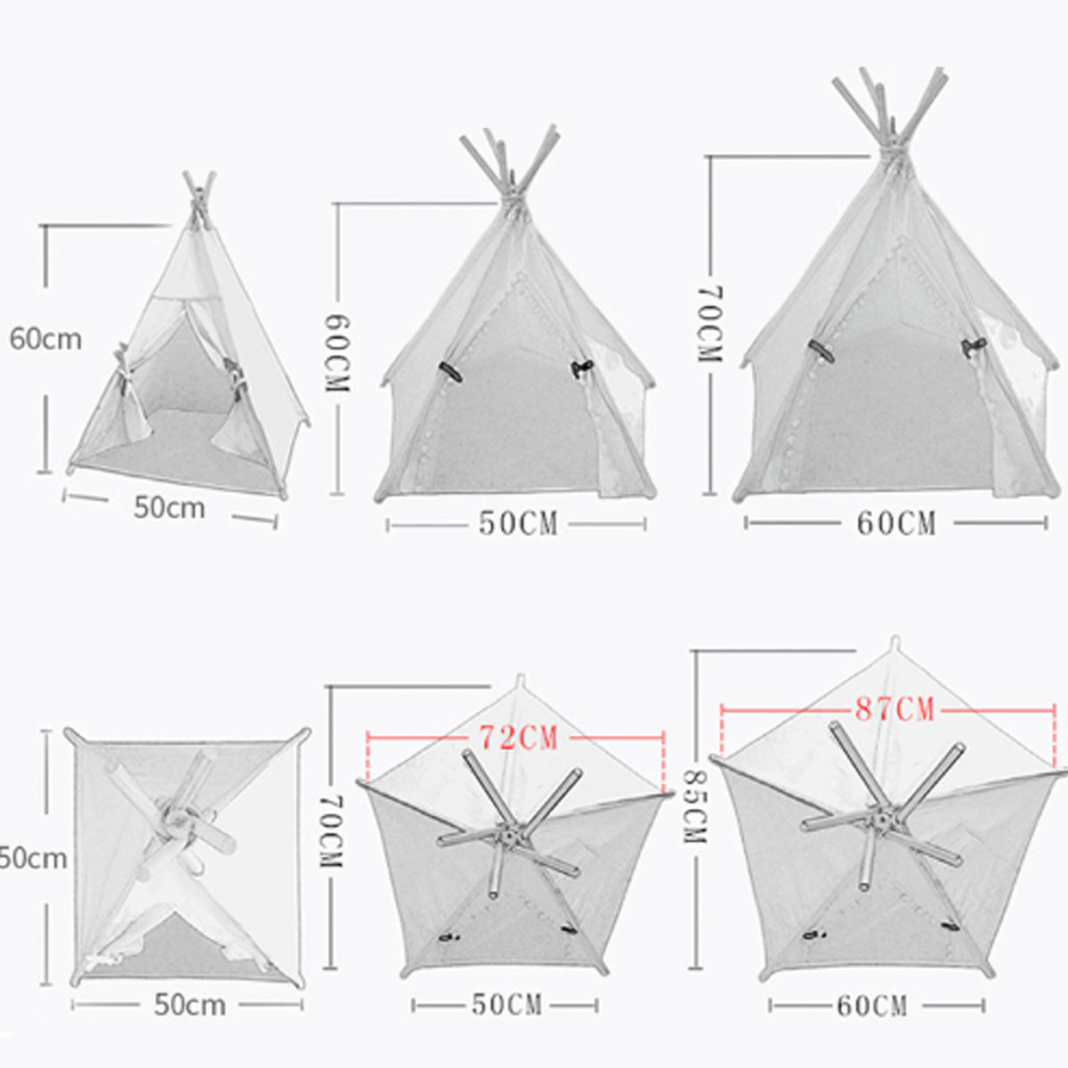 Casa Tipi para Perros y Gatos – vista 3 | Pawformance