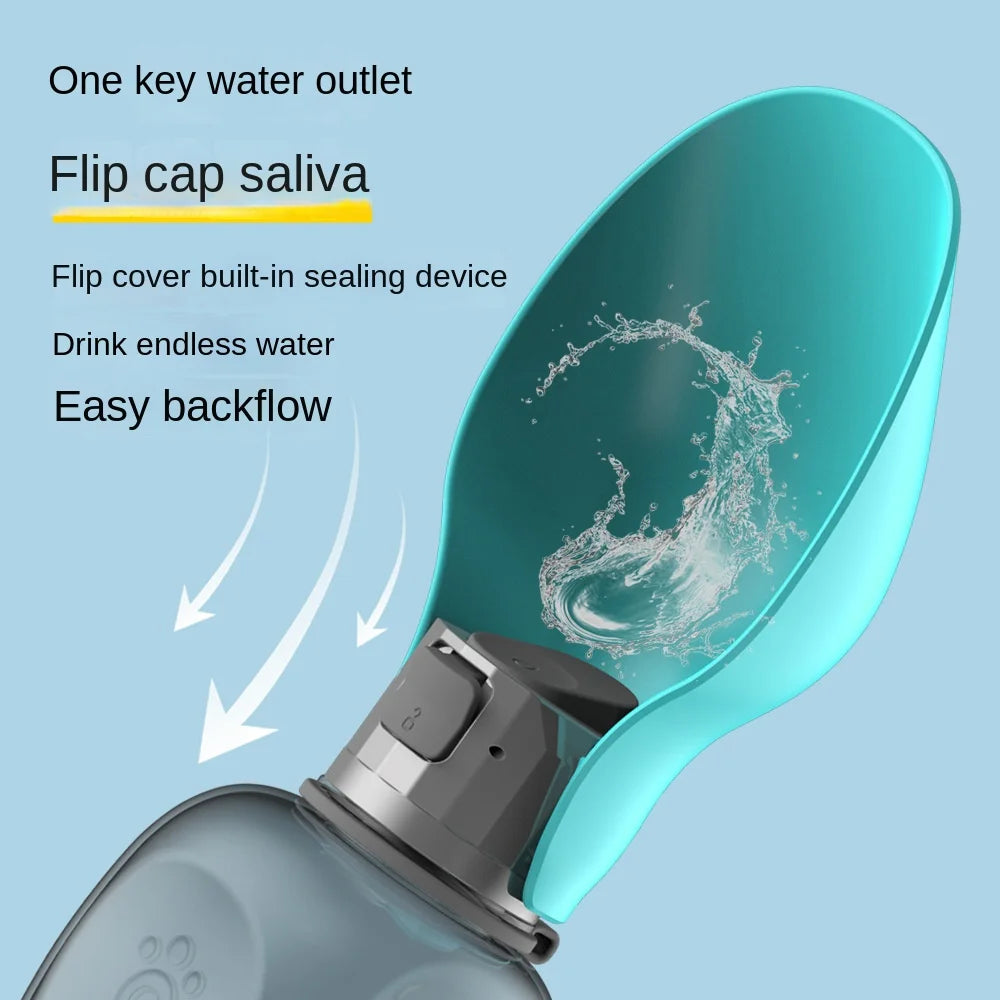 Botella de Agua Plegable para Perros | Diseño Hoja Portátil