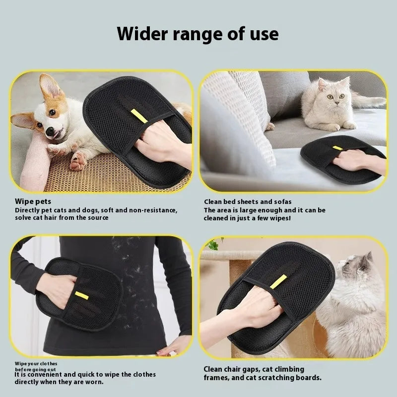 Guante Deshedding para Perros y Gatos - Quitapelos de Silicona